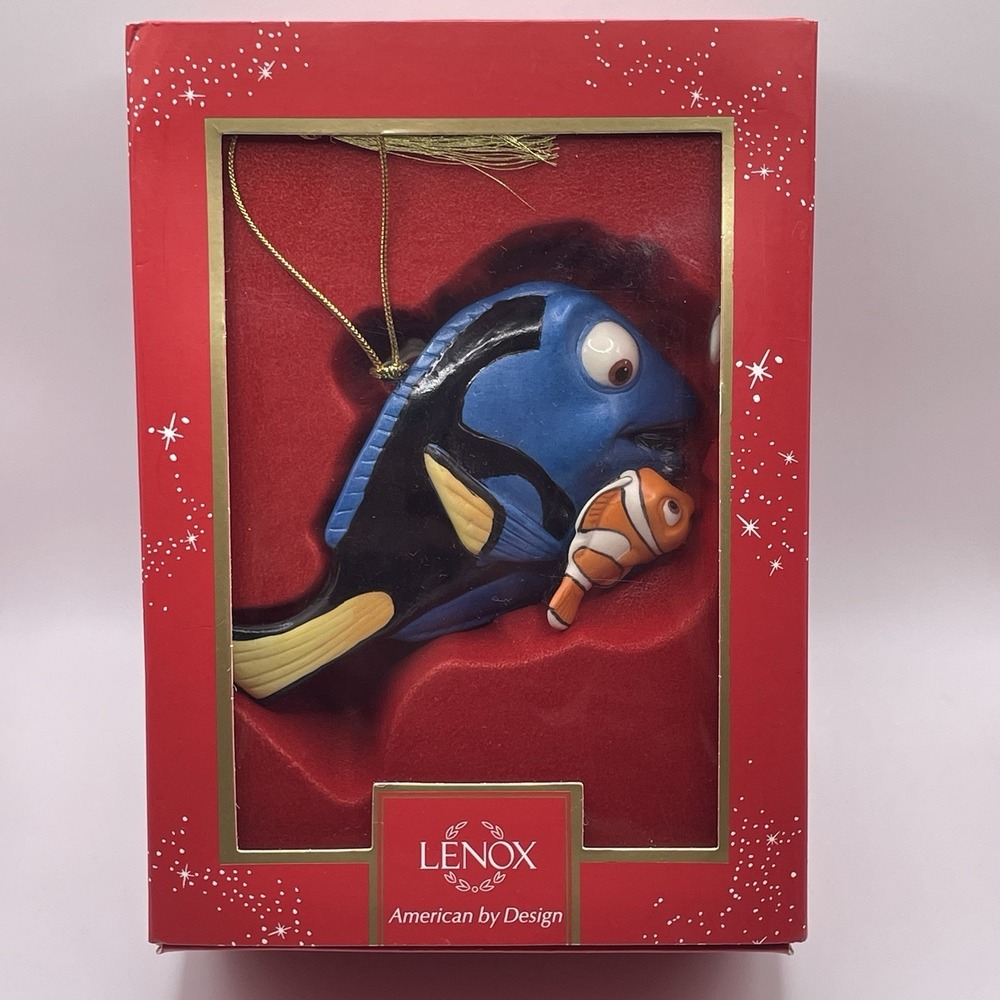 Lenox Disney Pixar Finding Dory Nemo Porcelain‎ Christmas Ornament 853554 Box
